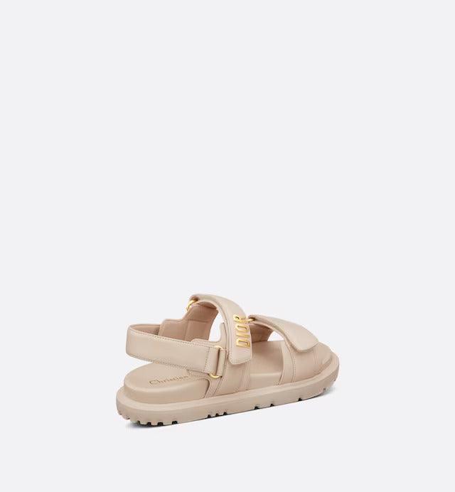 Dioract Sandal. – scratch straps are further enhanced by a gold-finish metal signature on the upper – LUX VERSE Luxury Designer Fashion Outlet