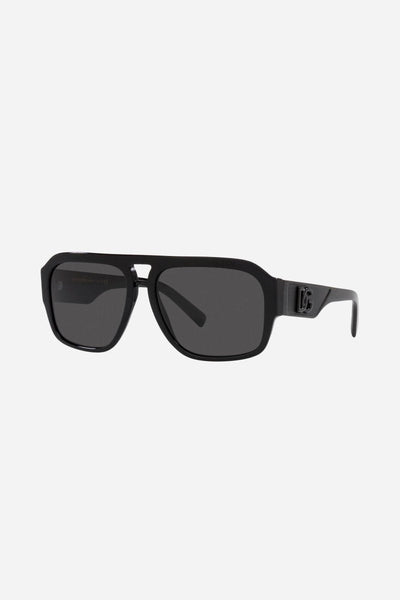 Dolce&Gabbana black pilot sunglasses - Lux Studios