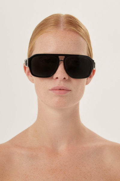 Dolce&Gabbana black pilot sunglasses - Lux Studios