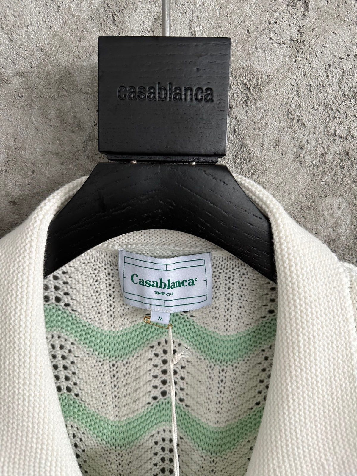 Green Wave Knit Shirt - Men's
