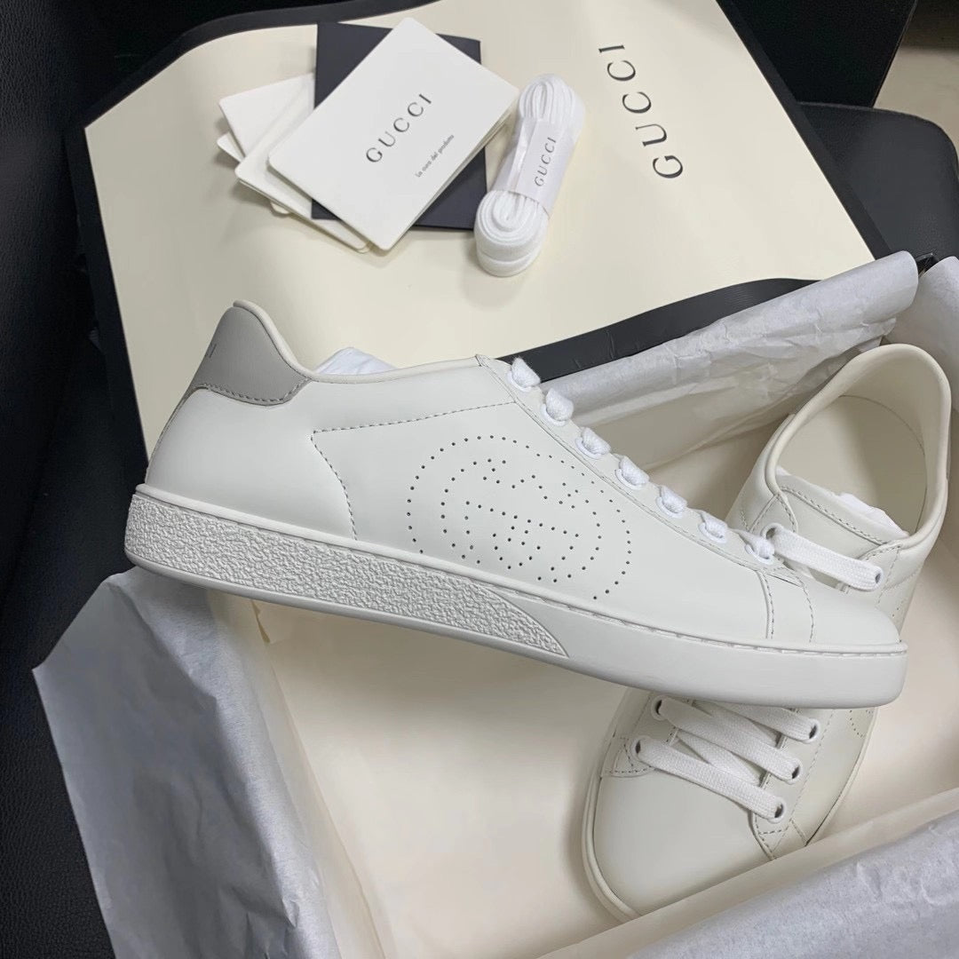 Screener White Sneakers - Men's