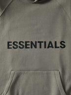 Olive Cotton Logo Pullover - Men's
