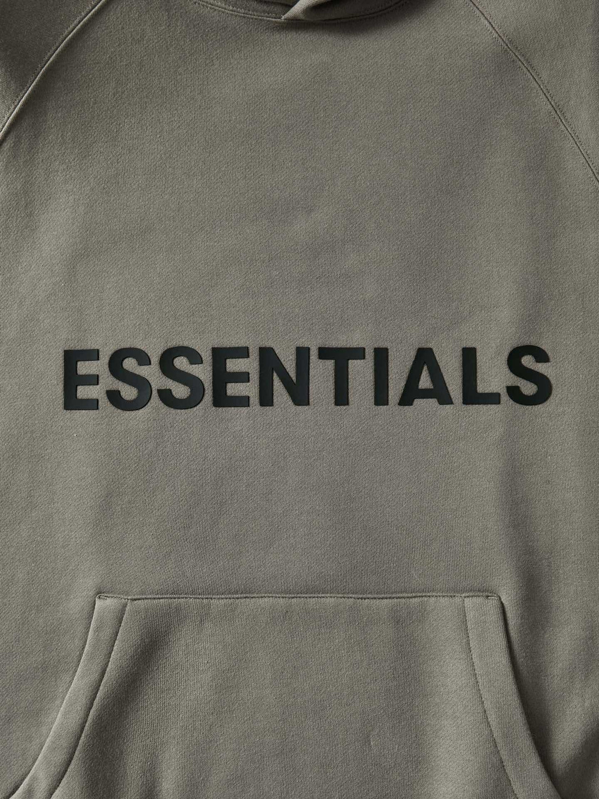 Olive Cotton Logo Pullover - Men's