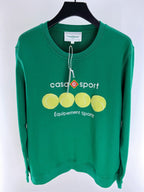 Navy Cotton Ball Graphic Crewneck - Men's