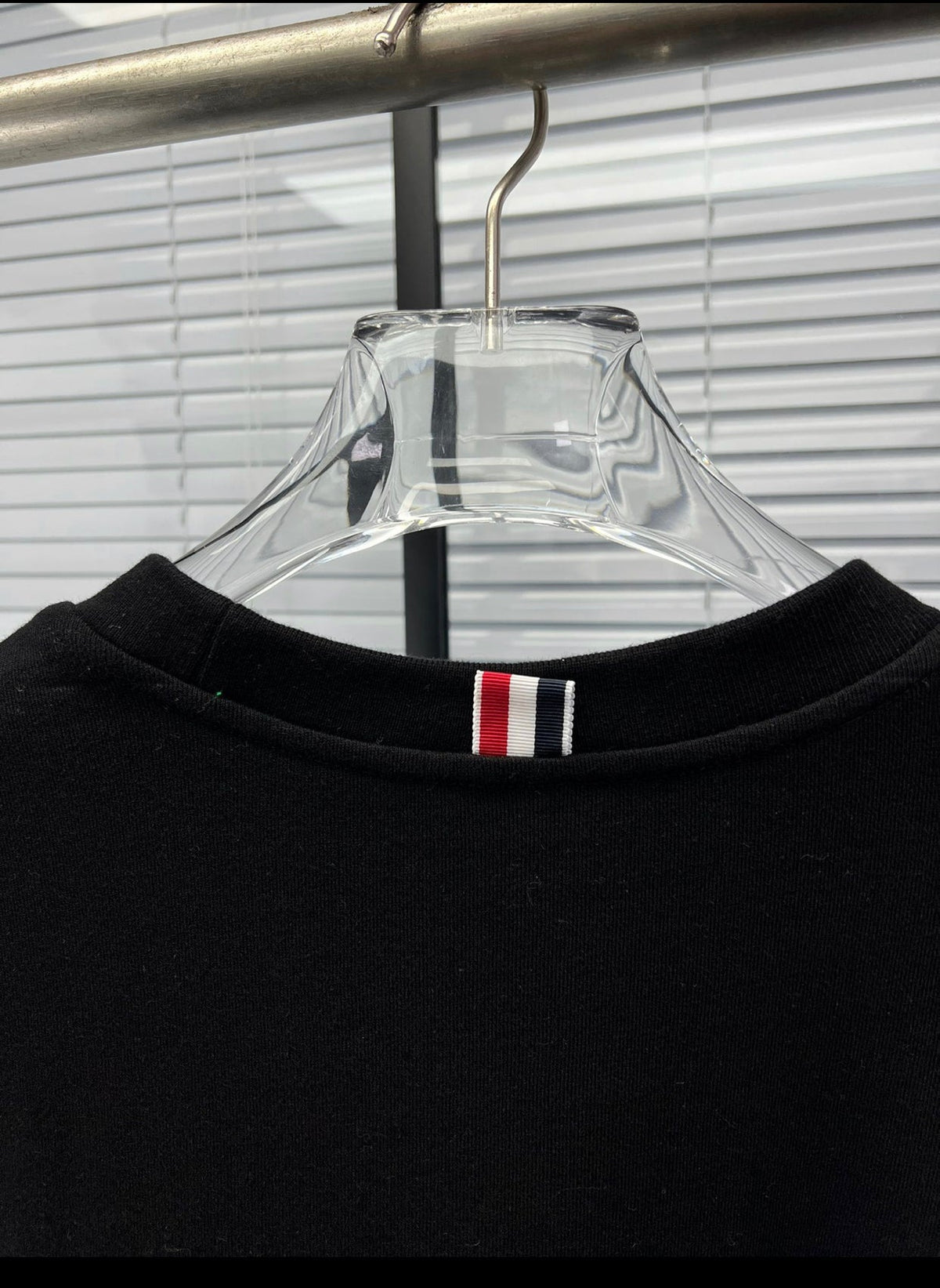 4-Bar Crewneck Navy Loopback - Men's
