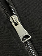 Navy Cotton Logo Zip-Through - Men's