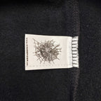 Black Cotton Slogan Pullover - Men's