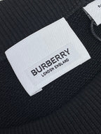 Navy Cotton Label Patch Crewneck - Men's
