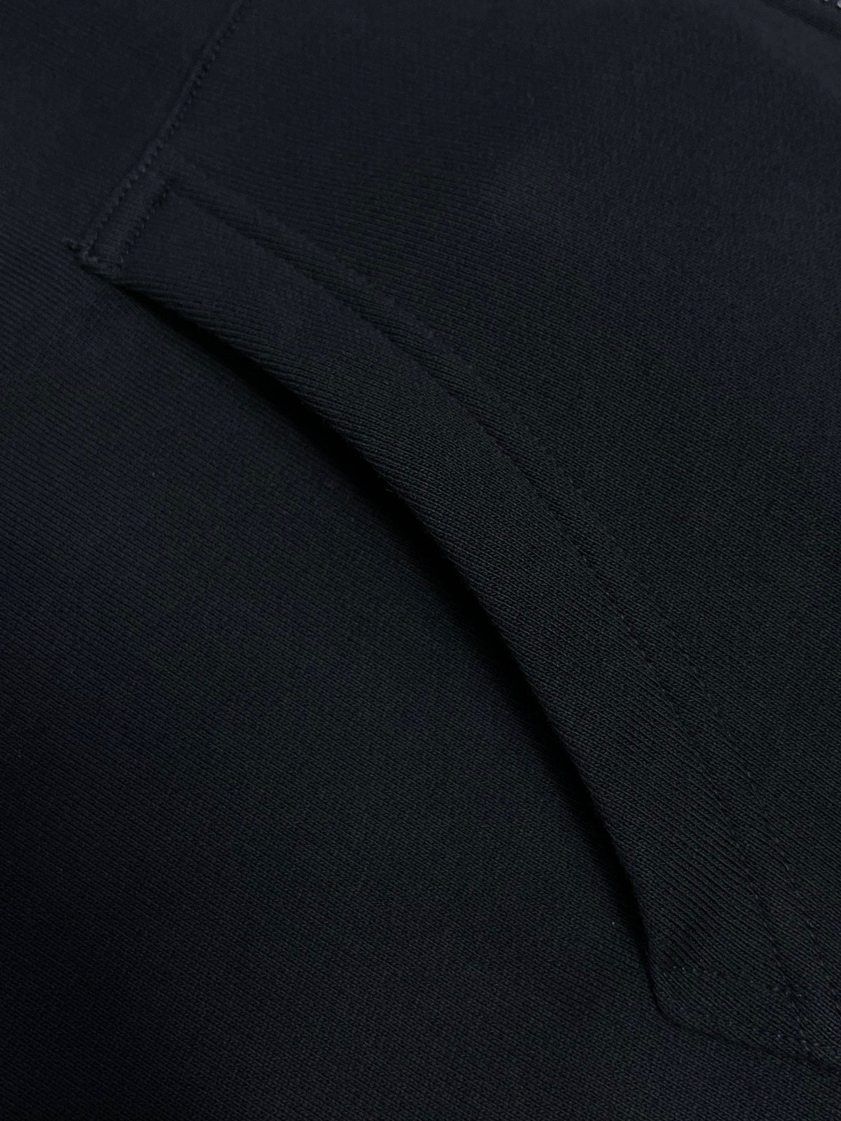Navy Cotton Check Lined Zip-Through - Men's