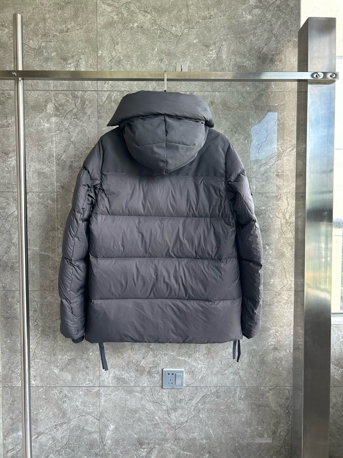 Black and White Parka - Men's