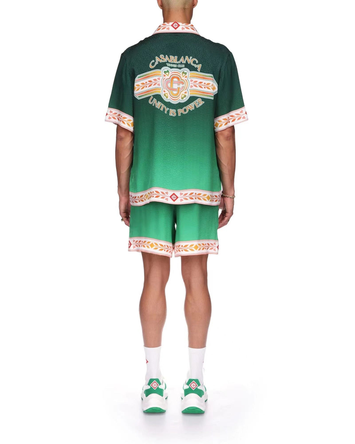 Green Crest Silk Shirt - Men's