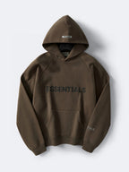 Brown Cotton Logo Pullover - Men's