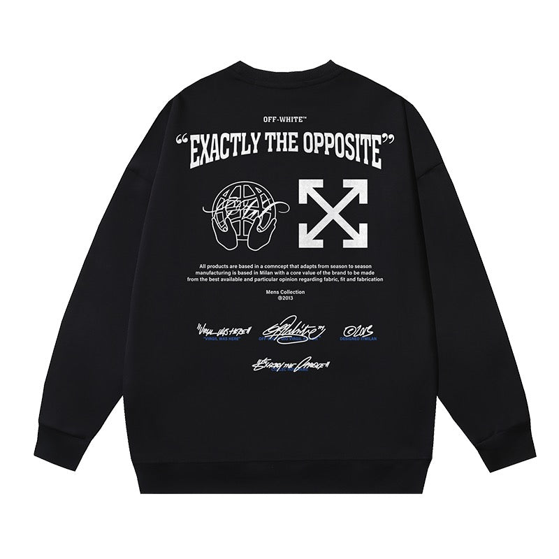 Blue OFF Logo Sweatshirt - Men's
