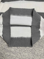 Grey Knit Argyle Long-Sleeve - Men's