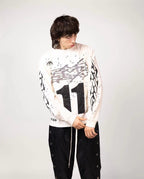 Black and White T-Shirt - Men's