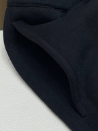 Navy Cotton Monogram Joggers - Men's