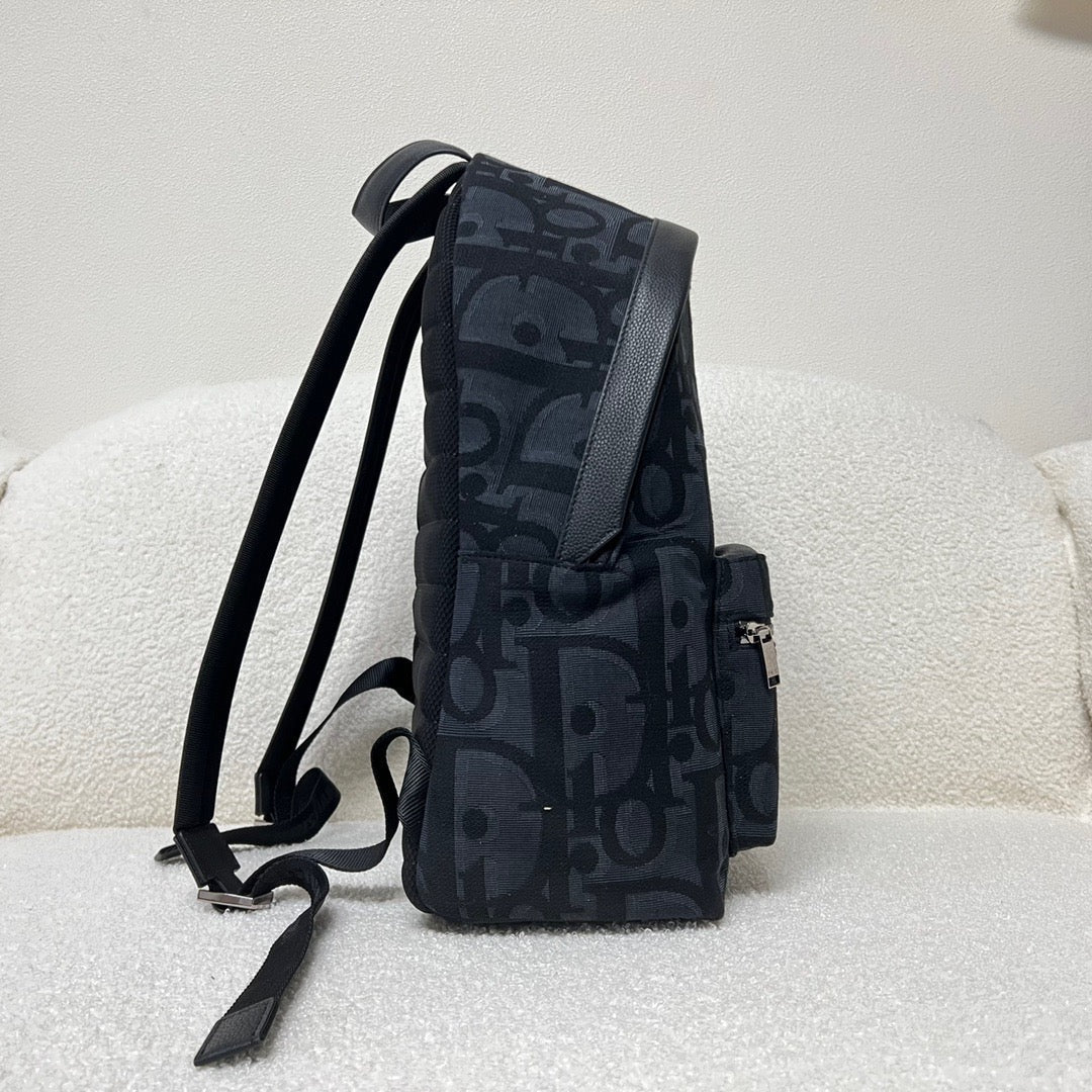Classic Oblique Black Backpack