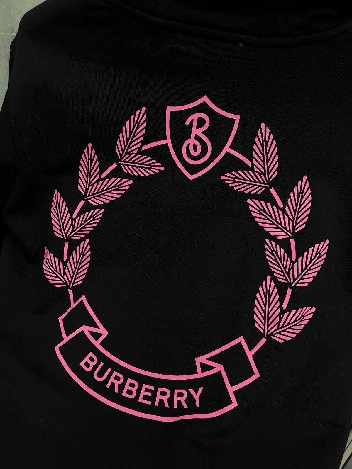 Small Pink Logo Hoodie - Men's