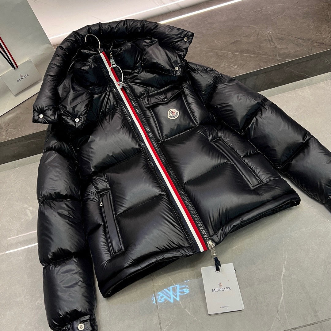 Black Puffer Jacket - Men's