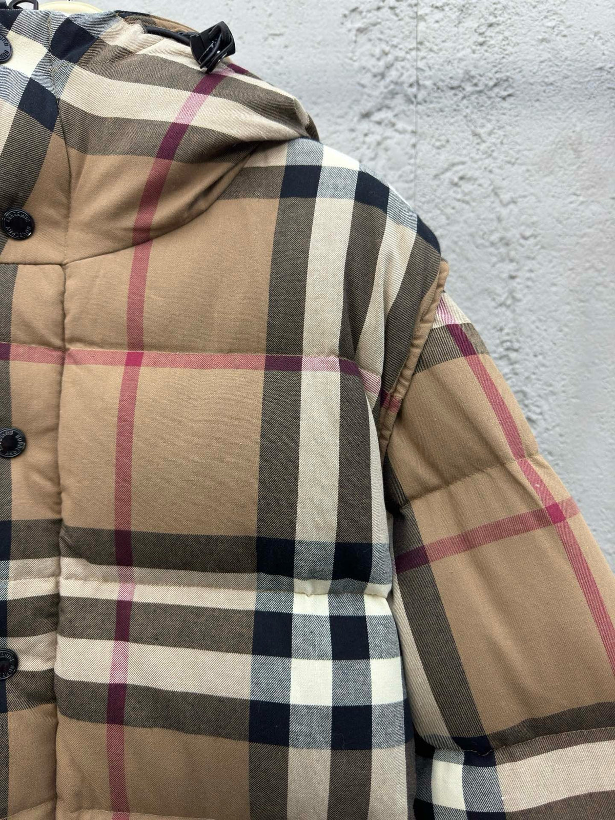 Vintage Check Hooded Jacket - Men's