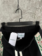 Black Jersey Side Tape Track - Men's
