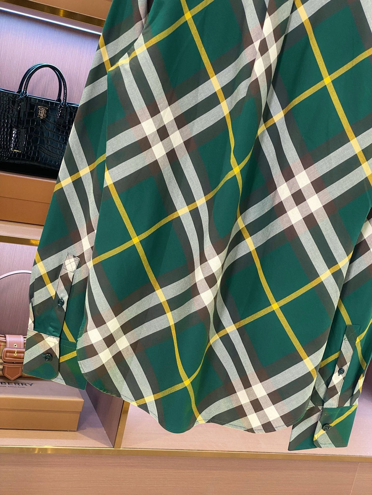 Green Flannel Check Long-Sleeve - Men's