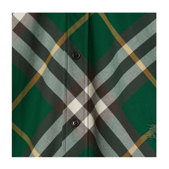 Green Flannel Check Long-Sleeve - Men's