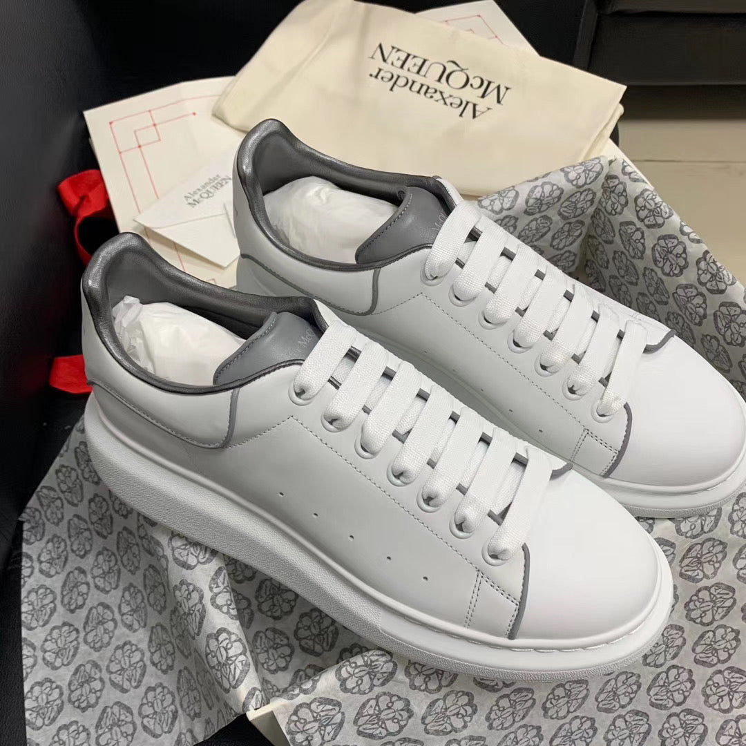 Oversized Silver Reflective Sneakers