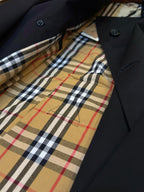 Navy Belted Trench - Men's