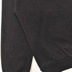 Black Cotton Embellished Pullover - Men's