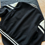 Black Wool Contrast Sleeve Varsity - Men's