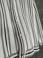 Pinstripe Silk Shirt - Men's