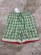 Green Monogram Silk Shorts - Men's