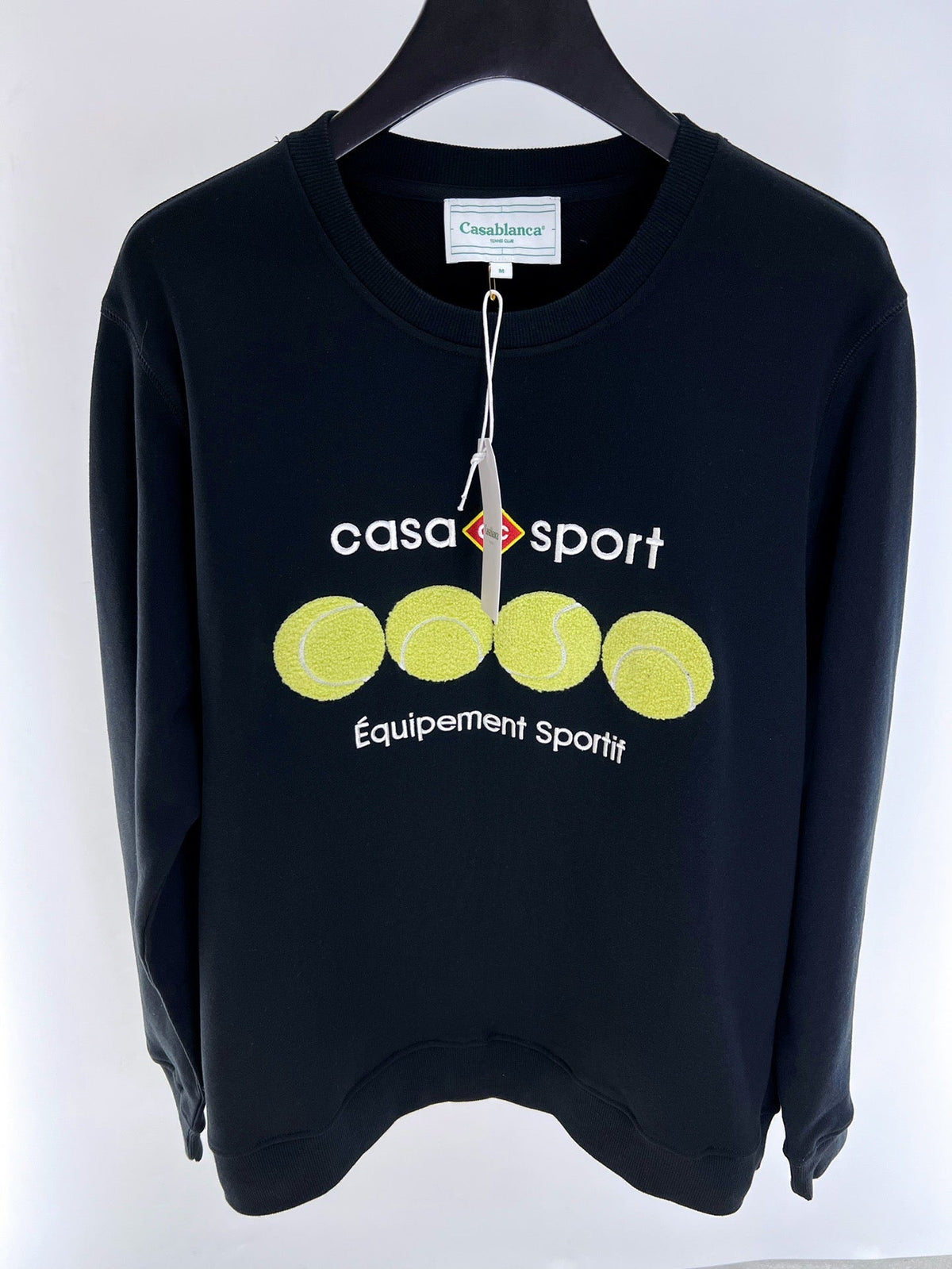 Navy Cotton Ball Graphic Crewneck - Men's