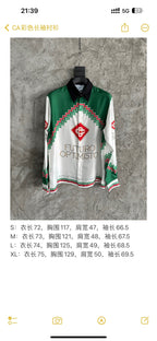 Futuro Optimisto Print Silk Polo Shirt - Men's