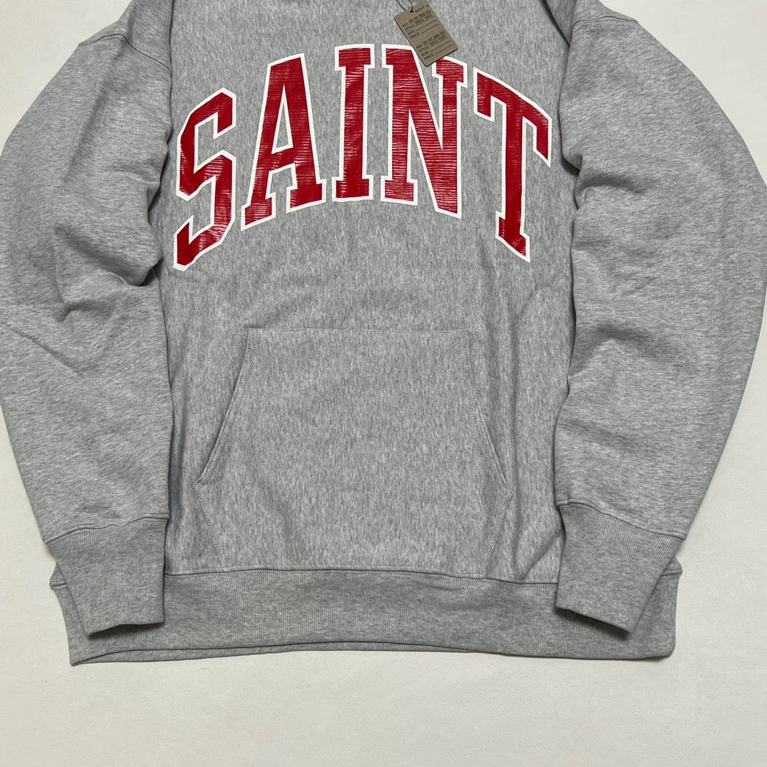 Navy Cotton Varsity Text Pullover - Men's