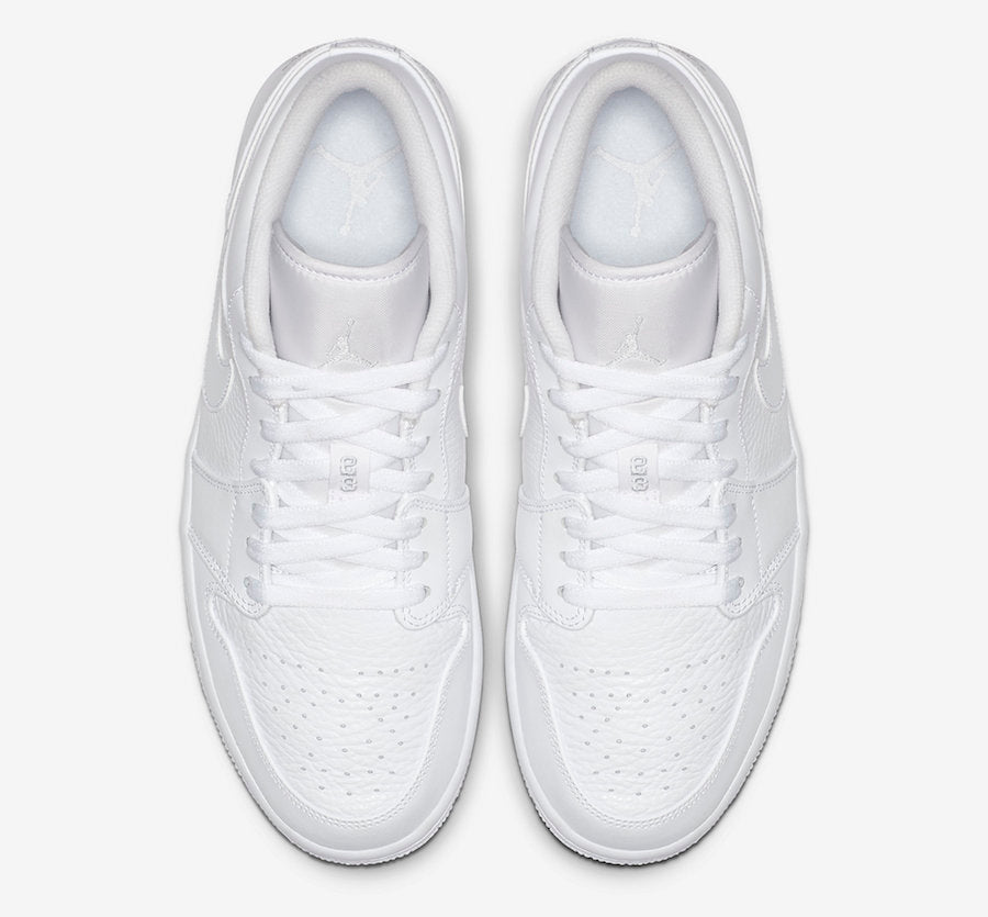 Air Jordan 1 Low White – color Shown: White Model: 553558-130 – LUX VERSE Luxury Designer Fashion Outlet