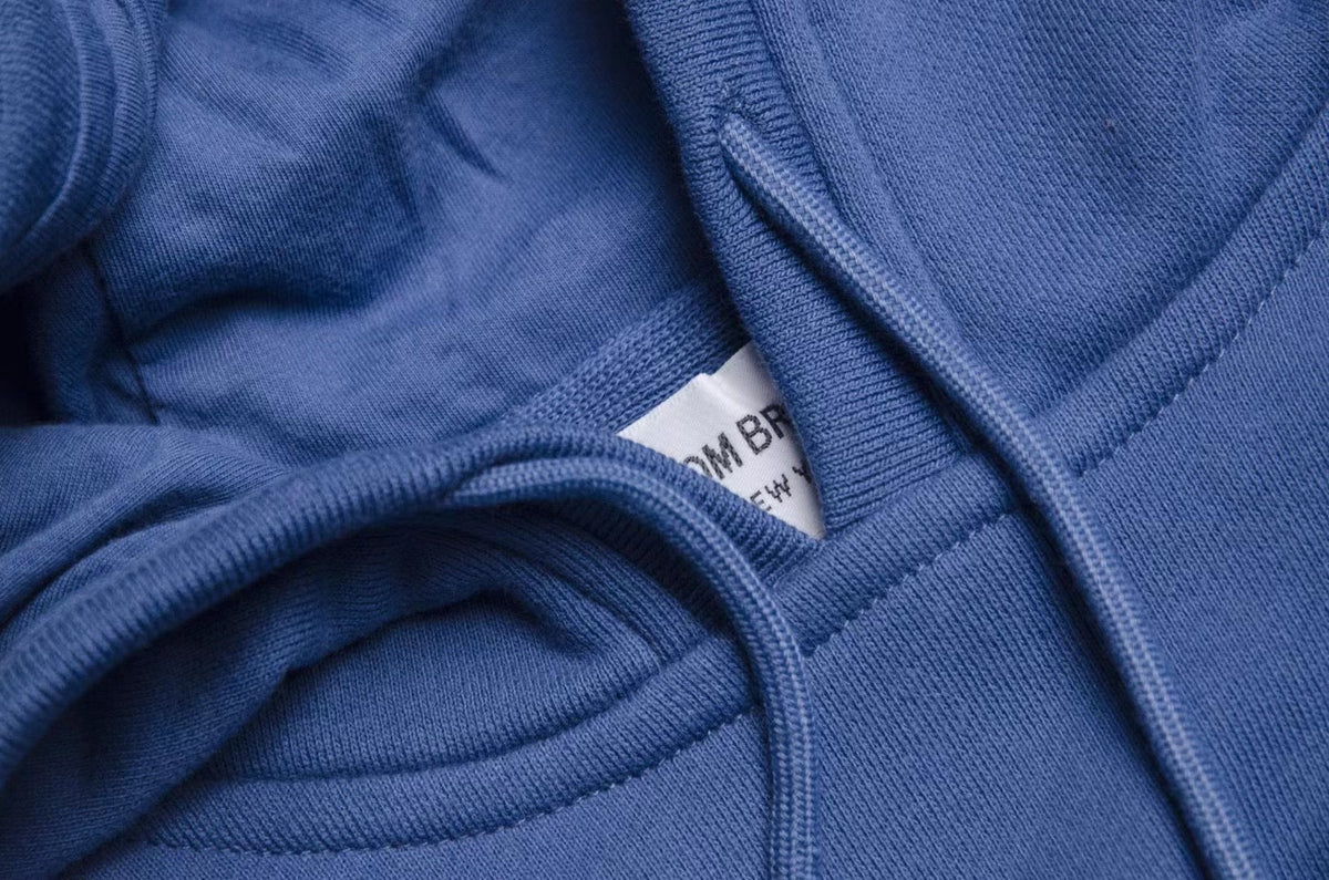 Grey Cotton Bar Stripe Pullover - Men's