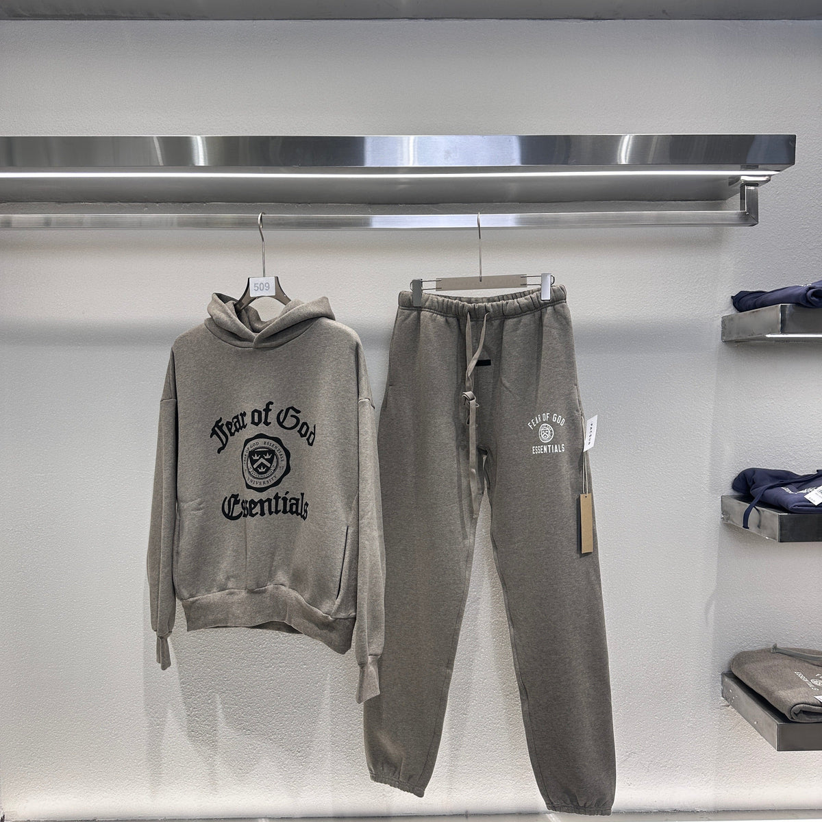 Dark fog Black and Grey Hoodie - Men's