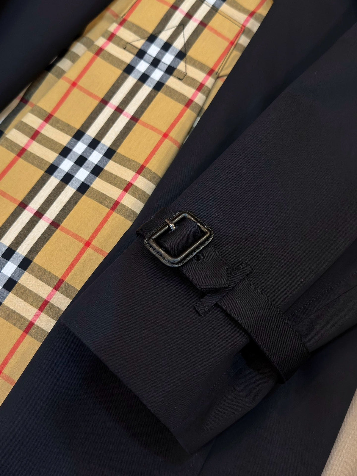 Navy Trench Coat - Men's