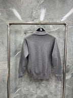 Cream Knit Heart Logo Long-Sleeve - Men's