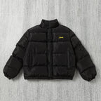 Black and Grey Puffer Jacket - Men's