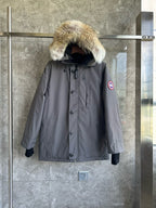 Black and Grey Parka - Men's