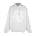 Black Cotton Tonal Graphic Pullover - Men's