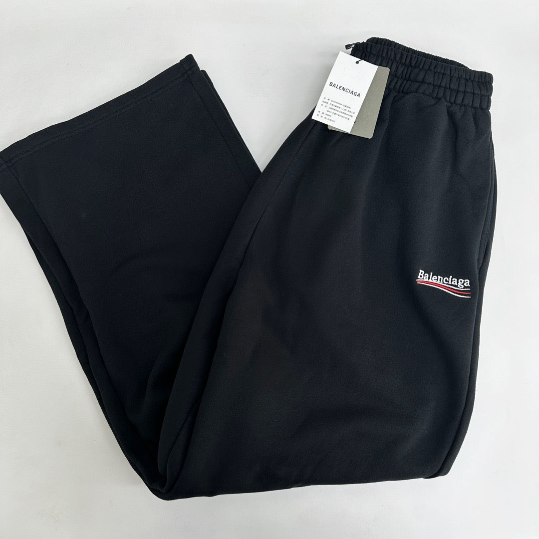 Wide-Leg Navy Trousers - Men's