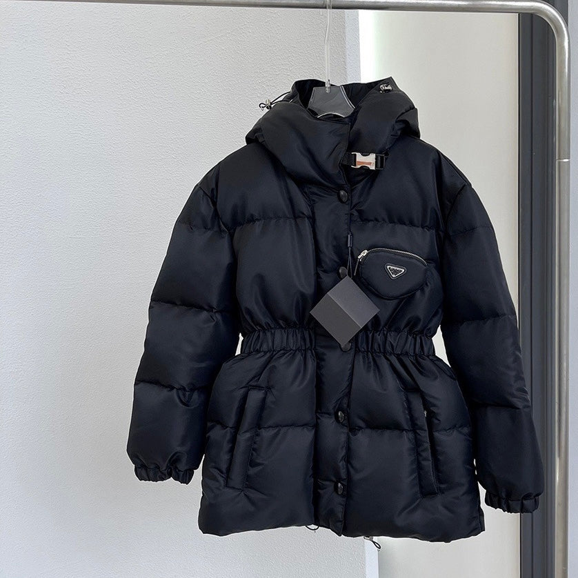 Black Puffer Jacket - Women's