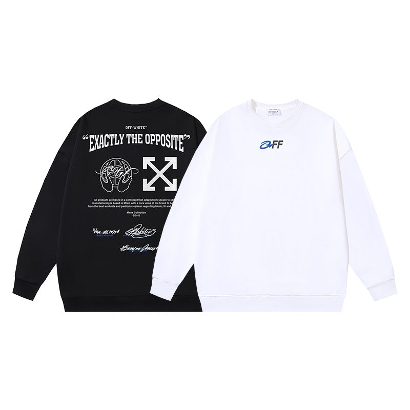 Blue OFF Logo Sweatshirt - Men's