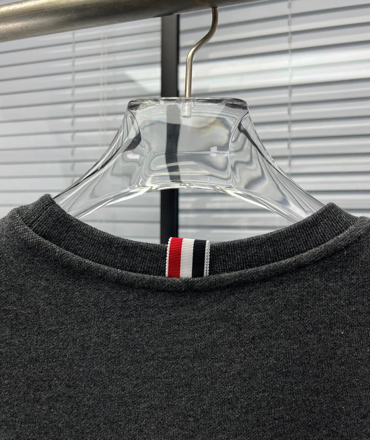 4-Bar Crewneck Navy Loopback - Men's
