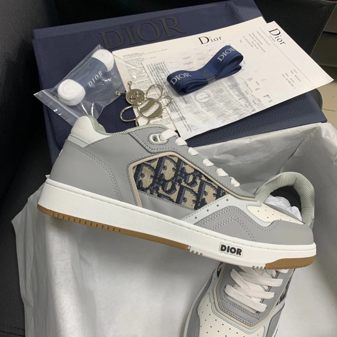 B27 Low Blue Oblique Sneakers