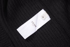 Black Cotton Bold Text Long-Sleeve - Men's
